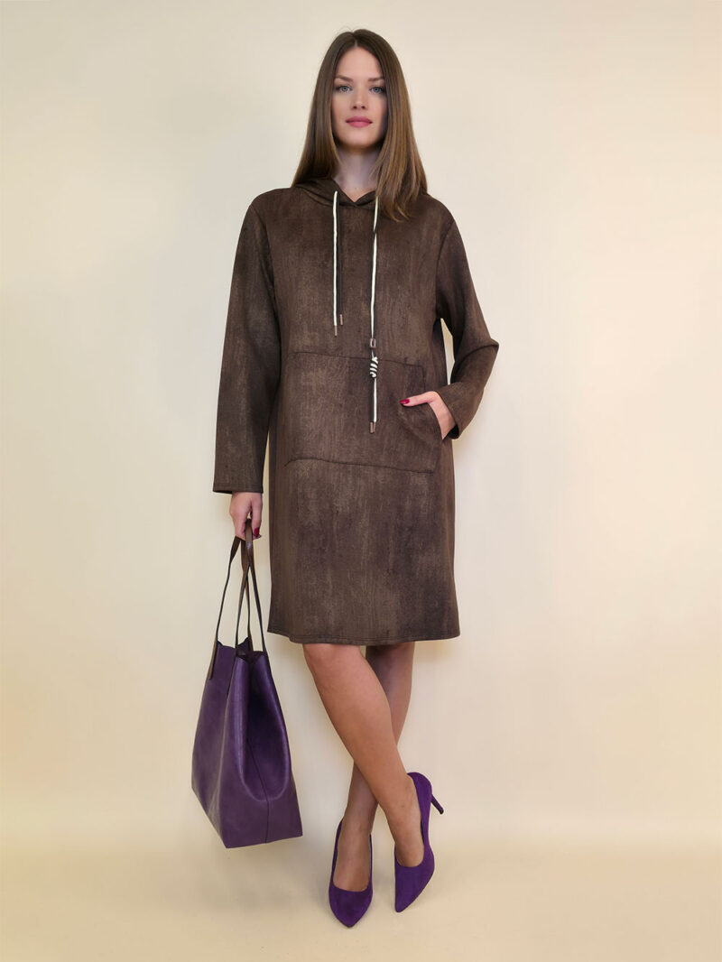 Haljina 55 Bassett - jersey UN stardust - brown