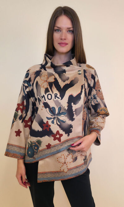 Jakna 52 DeLand/D - ecco suede print - Amor Tiger