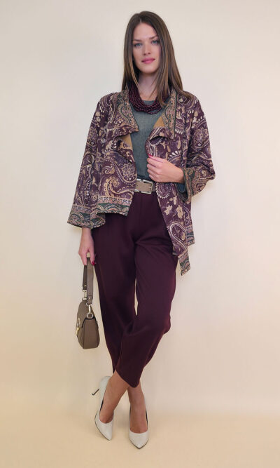 Jakna 52 DeLand/D - ecco suede print - Kashmir Purple