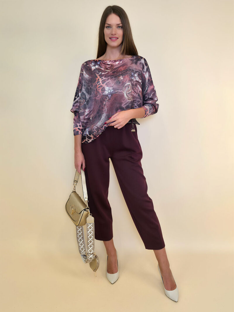 Pulover 28 La Jolla - plt - Rings Animal Burgundy