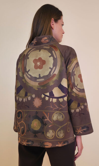 Jakna 52 DeLand/D - ecco suede print - Shaman Art