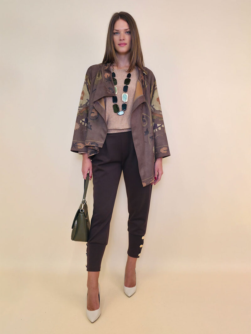 Jakna 52 DeLand/D - ecco suede print - Shaman Art