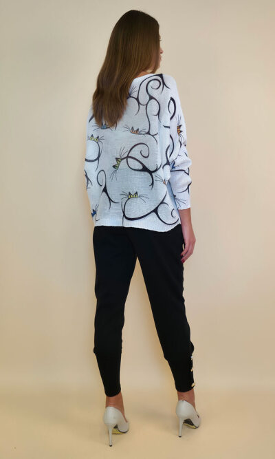 Pulover 28 La Jolla - plt - Slim Cats white