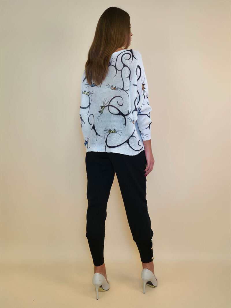 Pulover 28 La Jolla - plt - Slim Cats white