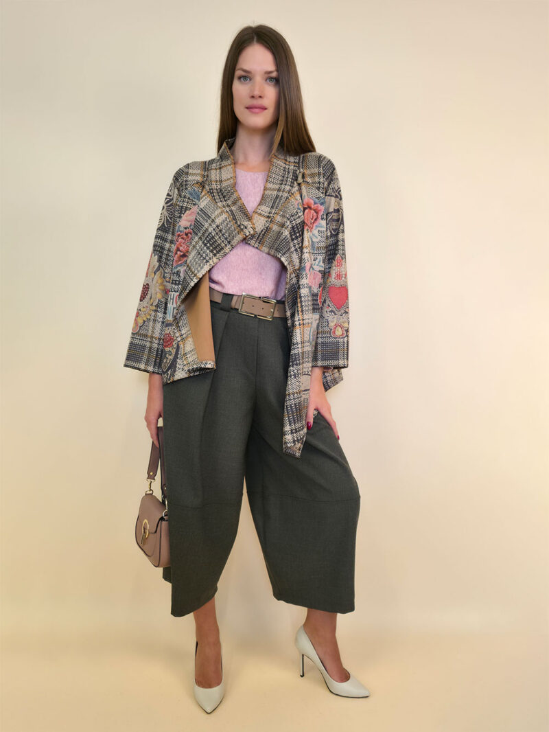 Jakna 52 DeLand/D - ecco suede print - Tartan Love