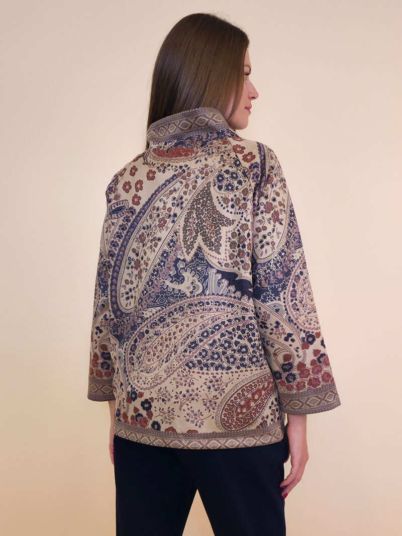 Jakna 52 DeLand/D - ecco suede print - Paisley floral