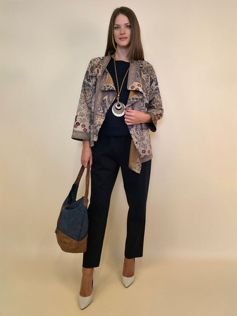 Jakna 52 DeLand/D - ecco suede print - Paisley floral