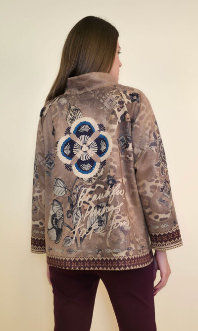Jakna 52 DeLand/D - ecco suede print - Beautiful things