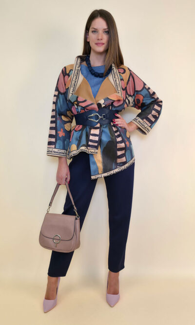 Jakna 52 DeLand/D - ecco suede print - Pop Art Flowers