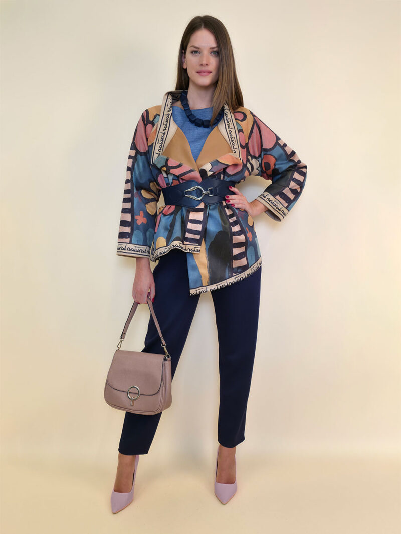 Jakna 52 DeLand/D - ecco suede print - Pop Art Flowers