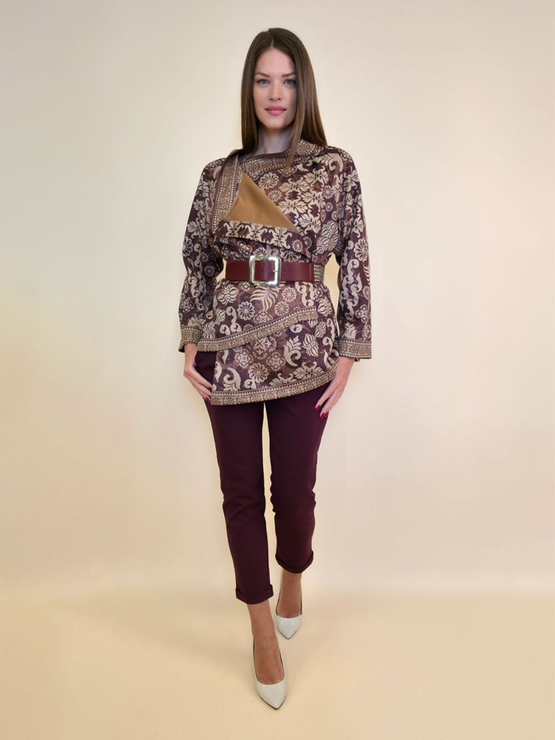 Jakna 52 DeLand/D - ecco suede print - Paisley brown