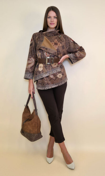 Jakna 52 DeLand/D - ecco suede print - Kashmir Etno