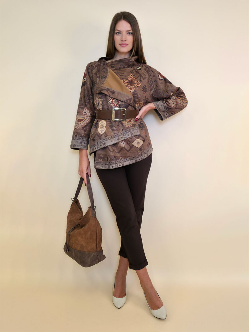 Jakna 52 DeLand/D - ecco suede print - Kashmir Etno