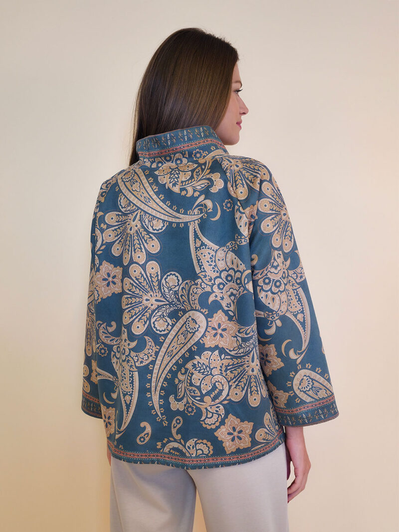 Jakna 52 DeLand/D - ecco suede print - Paisley blue