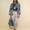Jakna 52 DeLand/D - ecco suede print - Paisley blue