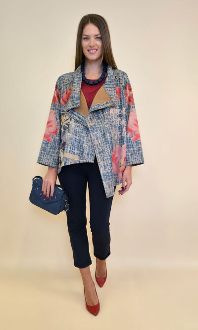 Jakna 52 DeLand/D - ecco suede print - Boucle Floral