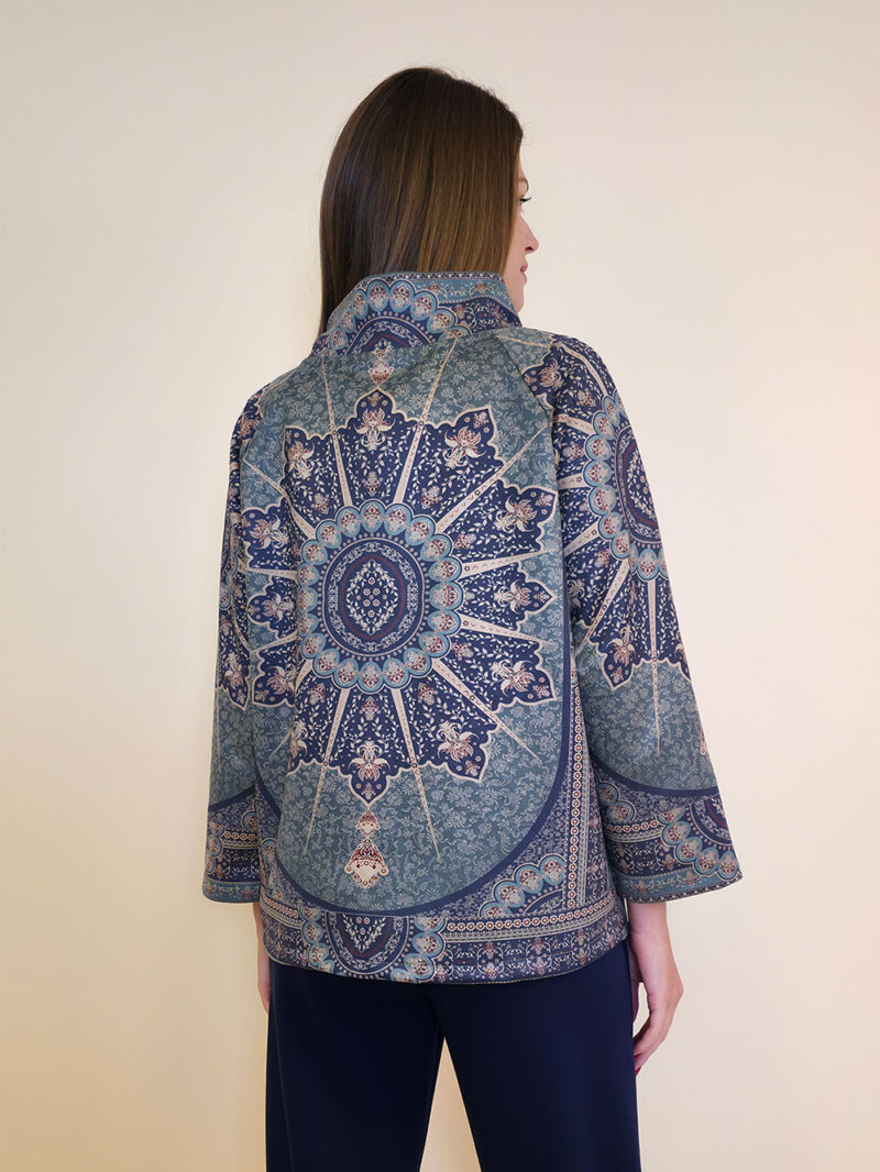 Jakna 52 DeLand/D - ecco suede print - Ornaments ottanio