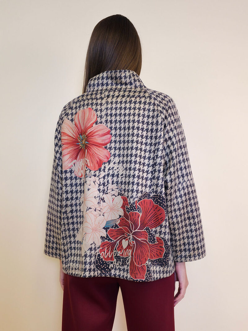 Jakna 52 DeLand/D - ecco suede print - Dog Tooth Floral