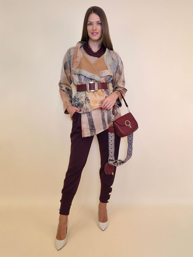 Jakna 52 DeLand/D - ecco suede print - Canvas Pastel