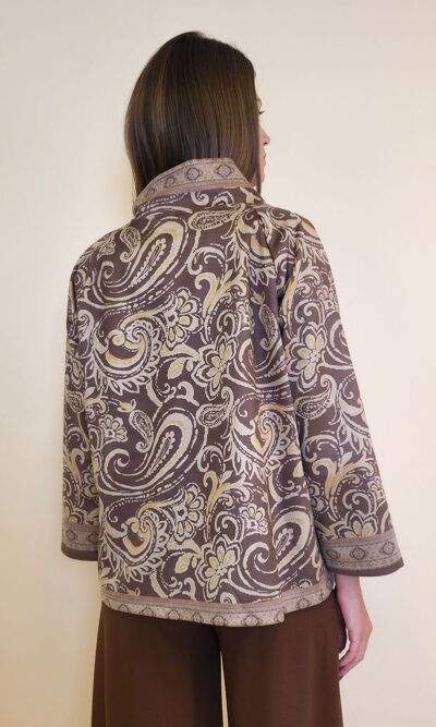 Jakna 52 DeLand/D - ecco suede print - Paisley brown