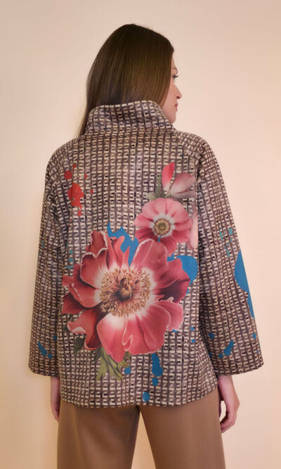Jakna 52 DeLand/D - ecco suede print - Ciniglia Floral