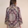 Jakna 52 DeLand/D - ecco suede print - Lace burgundy