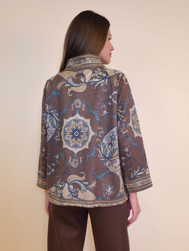 Jakna 52 DeLand/D - ecco suede print - Baroque brown