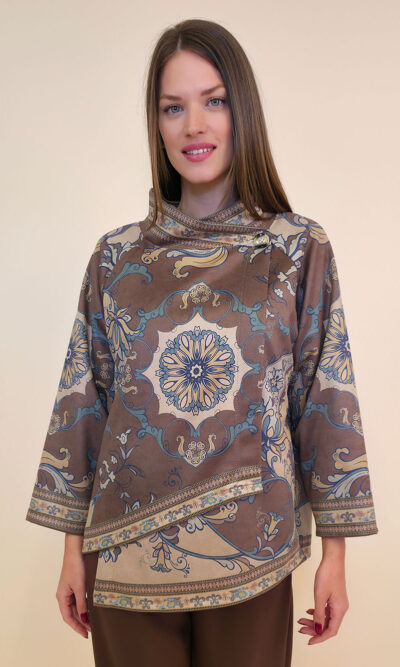 Jakna 52 DeLand/D - ecco suede print - Baroque brown