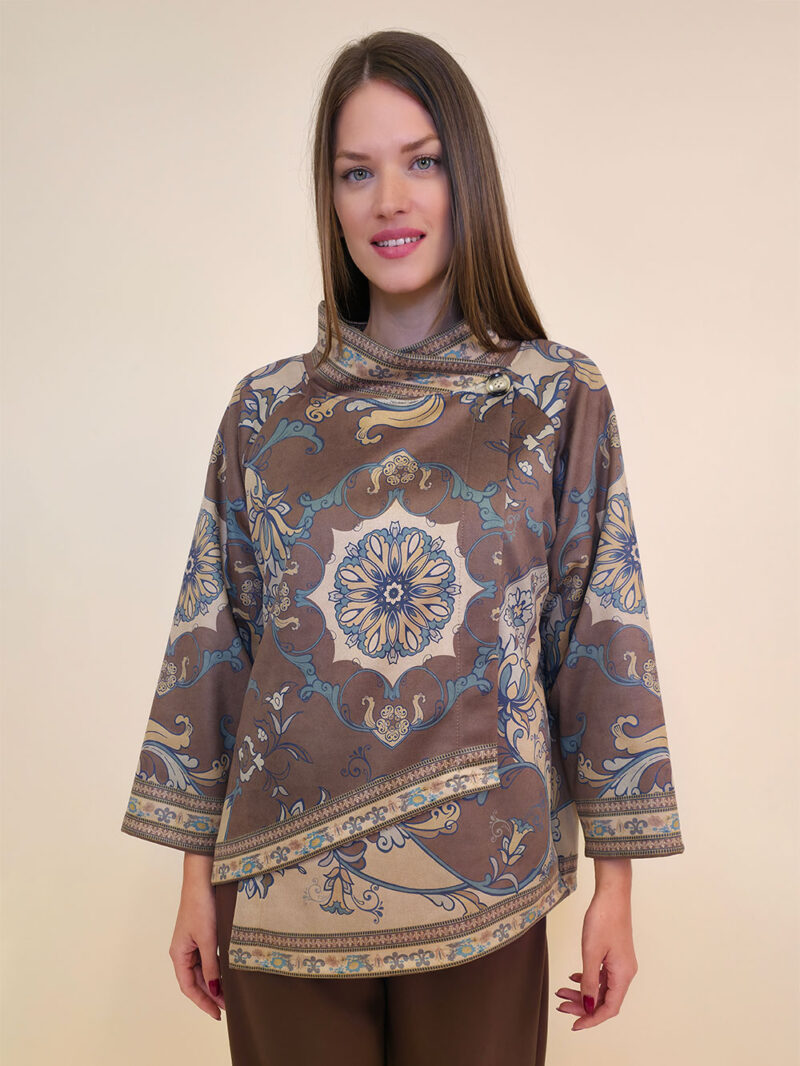 Jakna 52 DeLand/D - ecco suede print - Baroque brown
