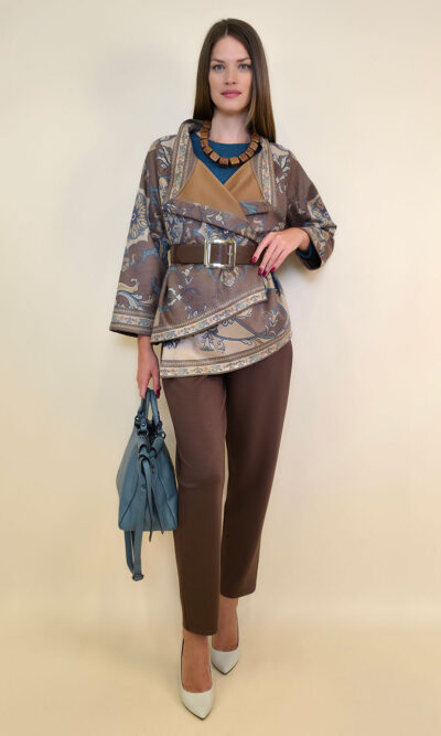 Jakna 52 DeLand/D - ecco suede print - Baroque brown
