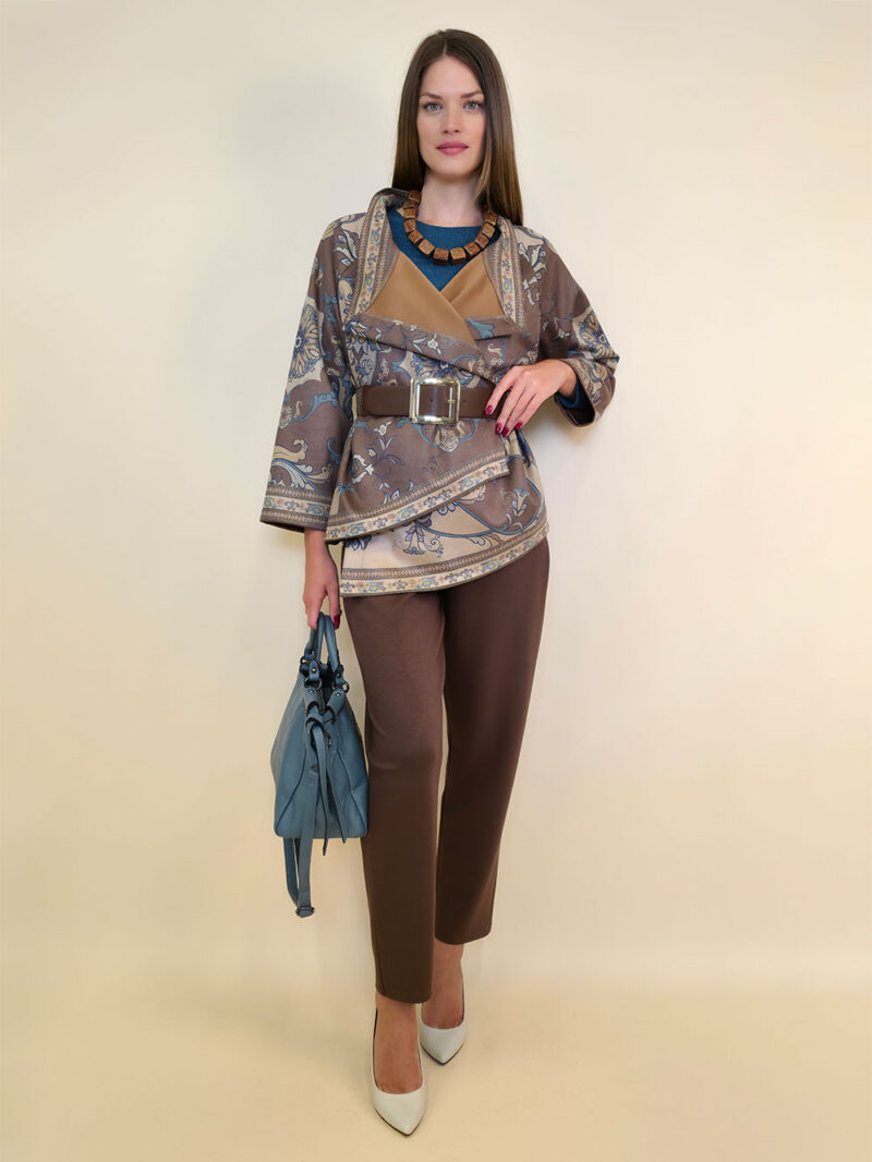 Jakna 52 DeLand/D - ecco suede print - Baroque brown