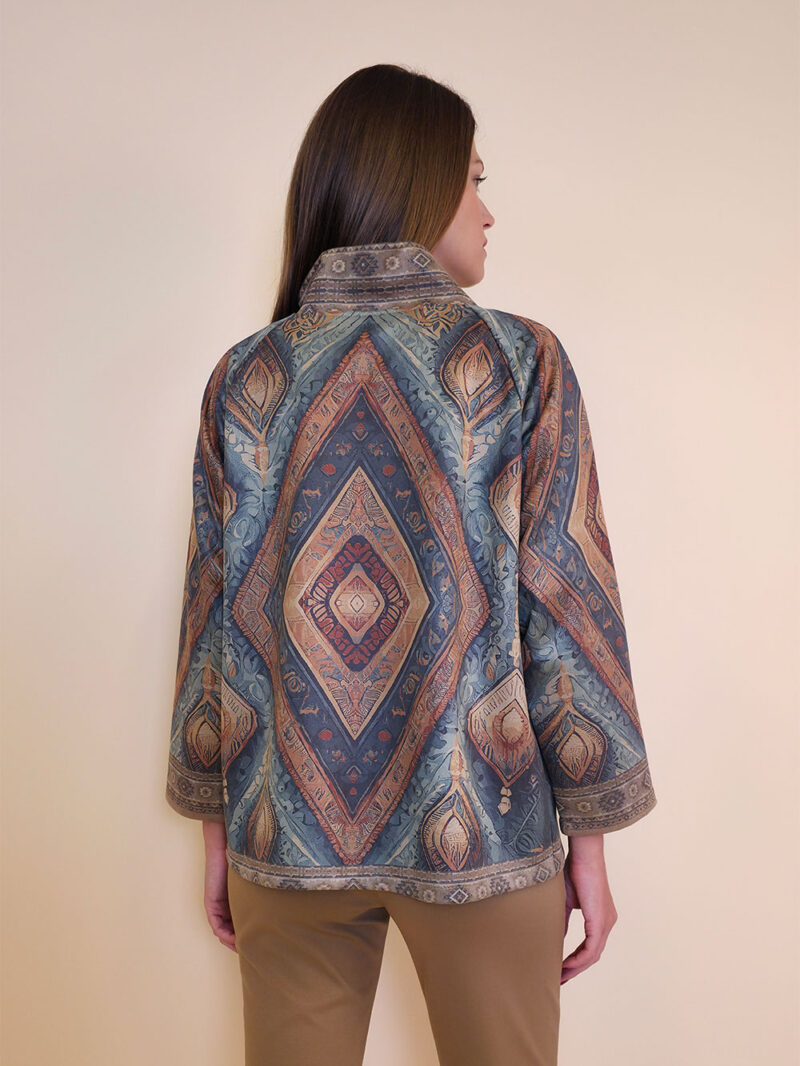Jakna 52 DeLand/D - ecco suede print - Talisman ottanio
