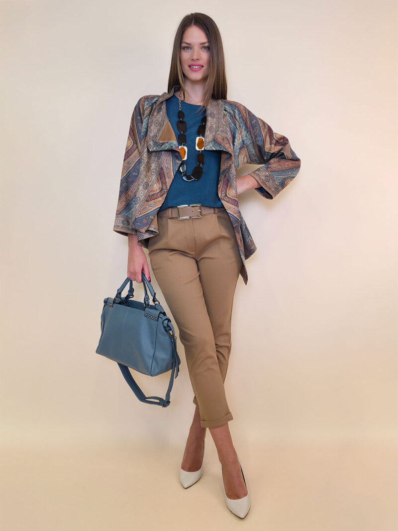 Jakna 52 DeLand/D - ecco suede print - Talisman ottanio
