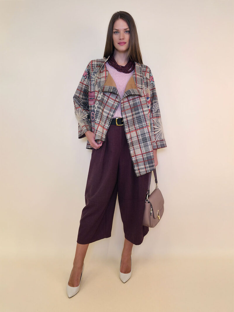 Jakna 52 DeLand/D - ecco suede print - Tartan Oops!
