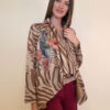 Jakna 48 Alda - ecco suede print - Toucan Zebra
