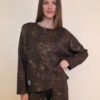 Majica 36 Belden - jersey print stardust brushed - brown