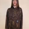 Majica 52 Albion - jersey print hoodie stardust brushed - brown