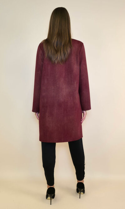 Ogrtač 56 Bancroft - jersey print stardust - burgundy