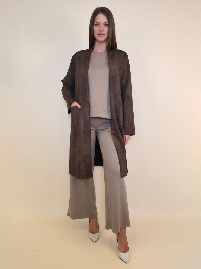 Ogrtač 54 Bancroft - jersey print stardust - brown