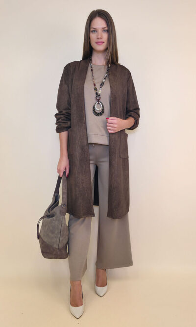 Ogrtač 54 Bancroft - jersey print stardust - brown