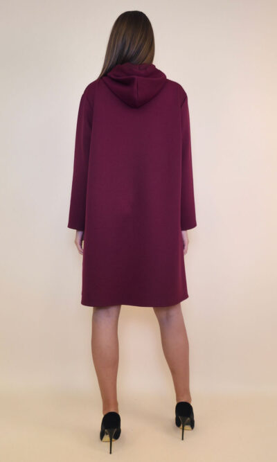 Haljina 40 Stanton - viscose jersey UN - burgundy