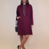 Haljina 40 Stanton - viscose jersey UN - burgundy