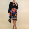 Haljina 42 Alma - felpa/print vezice - Pop Art Flowers