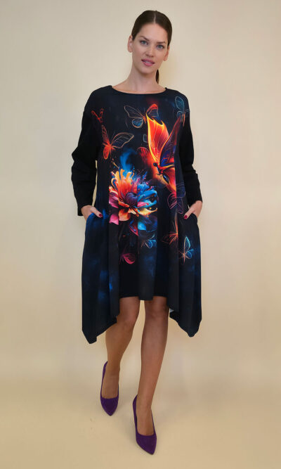 Haljina 47 Odell - felpa/print - Glass Butterflies