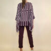 Tunika 36 Bogota - gtte print double U - burgundy