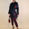 Tunika 48 Black Wings - felpa/ecco leather/print - White Poppy/Navy