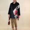 Tunika 48 Black Wings - felpa/ecco leather/print - Animal Poppies