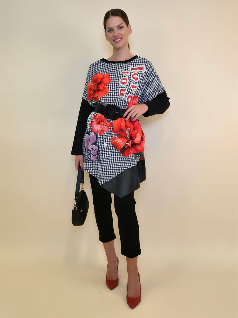 Tunika 40 Abie - felpa/ecco lajsna/print - Dog Tooth Love you