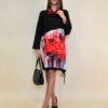Haljina 42 Alma - felpa/print vezice - Poppies Aqua