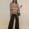 Tunika 36 Bogota - gtte print double U - olive